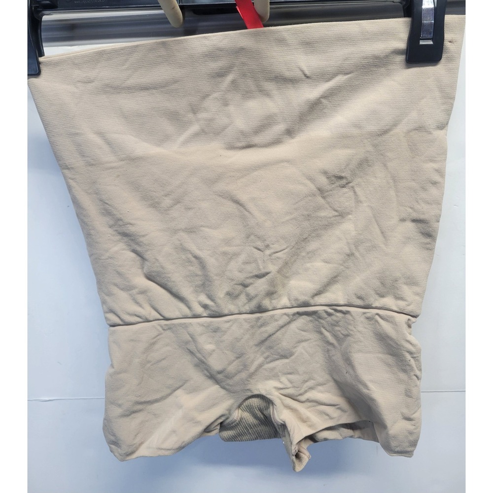 Spanx Higher Power Shorts High Waisted Shapewear‎ Beige Nude Size C Firm Control